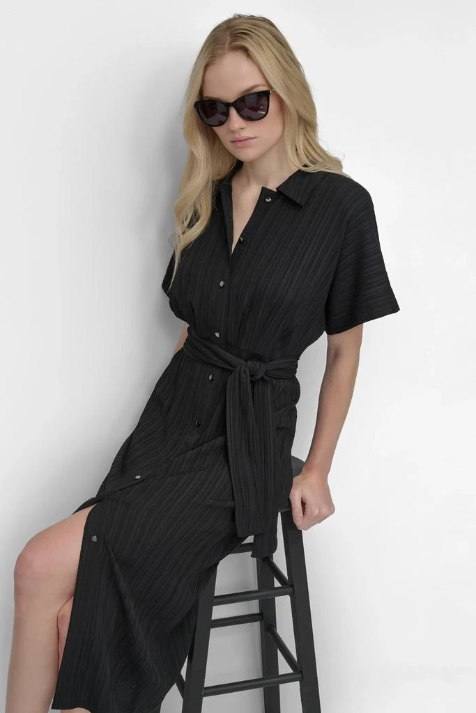 BELTED MIDI SHIRT DRESS  On Sale Now with Up to 50% Off | Discover  Exclusive Deals & Savings at BeyondStyle  Authentic DKNY clothe|women|dress |jumpsuits|collection|dresses with Limited-Time Discounts, Free Shipping,  and Price