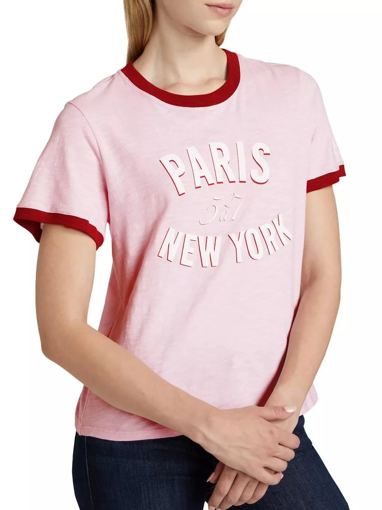 Cinq à Sept Paris New York Ringer T-Shirt 6