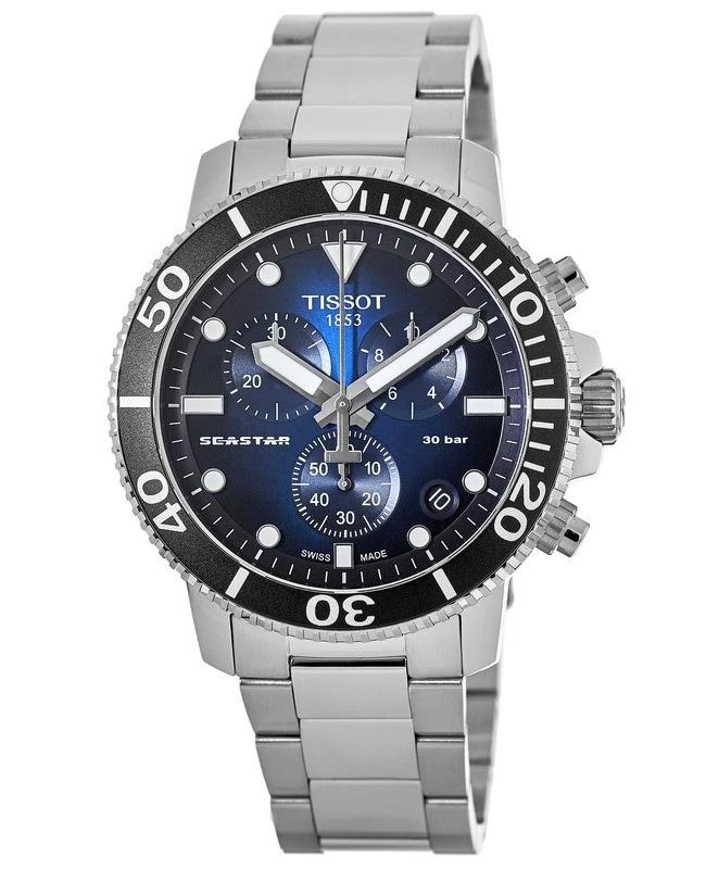 Tissot Tissot Seastar 1000 Chronograph Blue Dial Stainless Steel Men's Watch T120.417.11.041.01 1