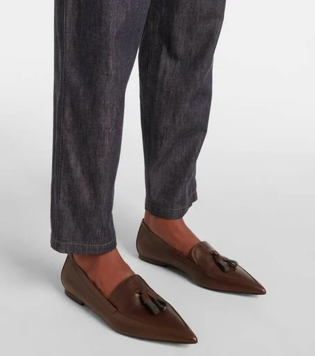 Brunello Cucinelli Monili leather loafers 4