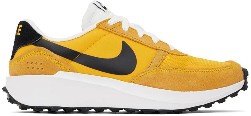 NIKE Yellow Waffle Nav Sneakers 1