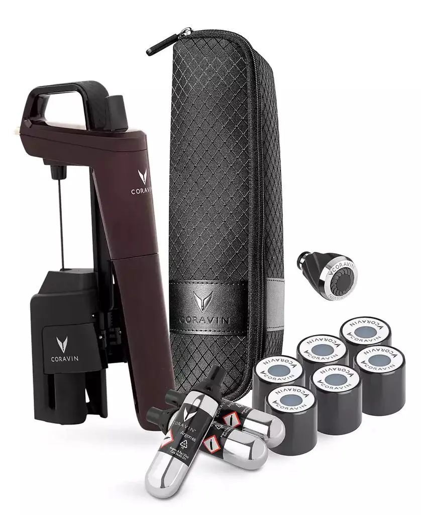 Coravin 2025 14-Pc. Timeless Six Plus Wine By-The-Glass System Kit, Hermitage Red