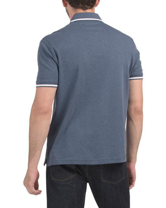 Tommy Hilfiger Richard Heather Tipped Short Sleeve Polo