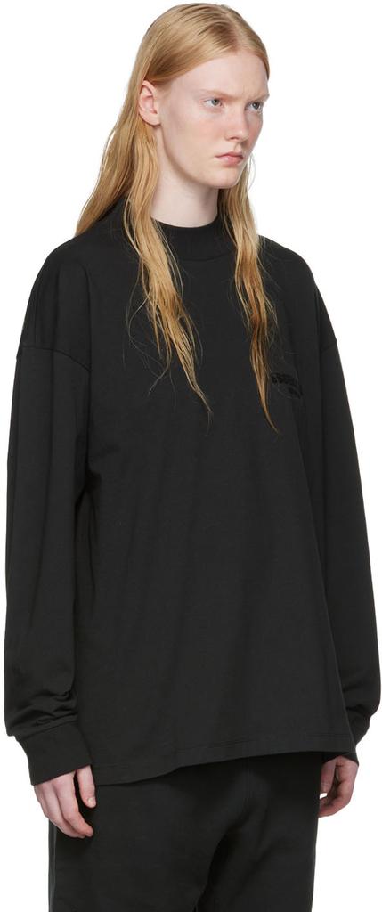 Fear of God ESSENTIALS Black Cotton Long Sleeve T-Shirt