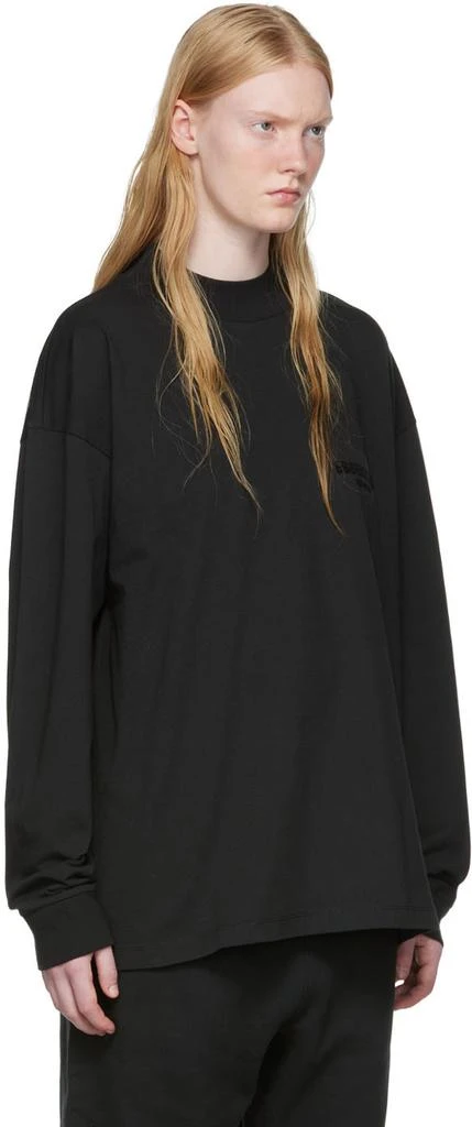 Fear of God ESSENTIALS Black Cotton Long Sleeve T-Shirt 2