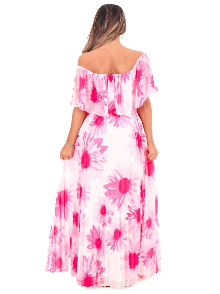 Flying Tomato Lovesick Floral Maxi Dress In Off White