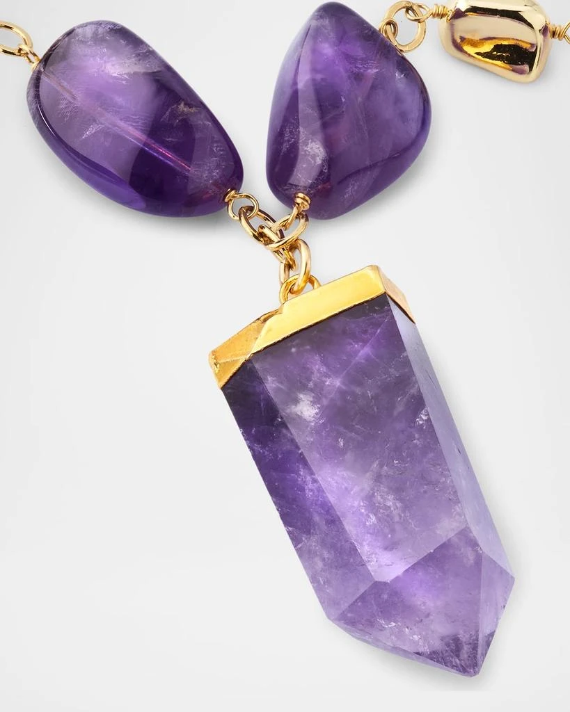 Devon Leigh Amethyst Nugget and Pendant Necklace 3