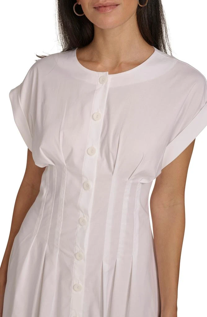 knee length dresses for ladies Ivory Pastel Lemon Belted Dress 40 / Ivory