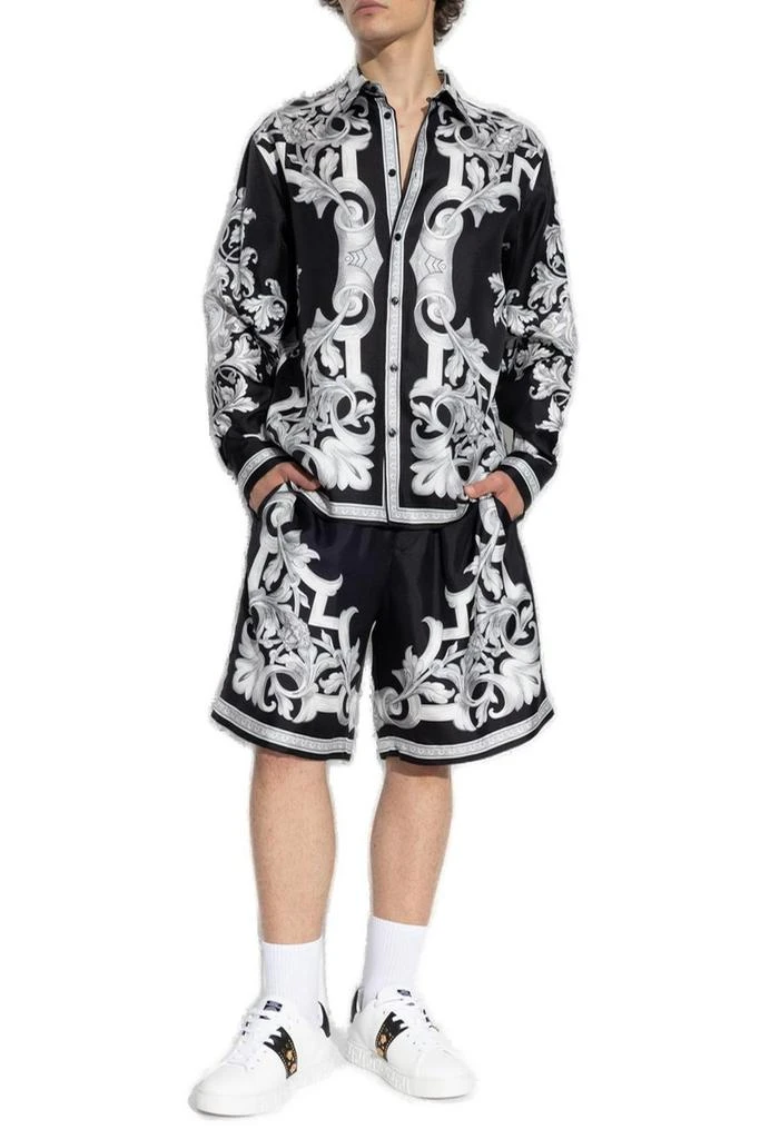 Versace Versace Pattern Printed Elasticated Waistband Shorts 4