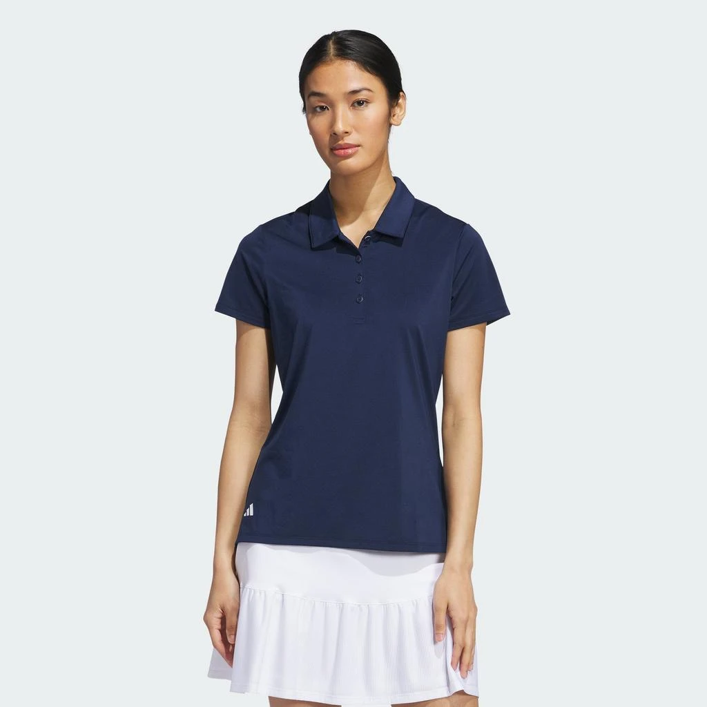 Adidas Women
s  Ultimate365 Solid Short Sleeve Polo Shirt