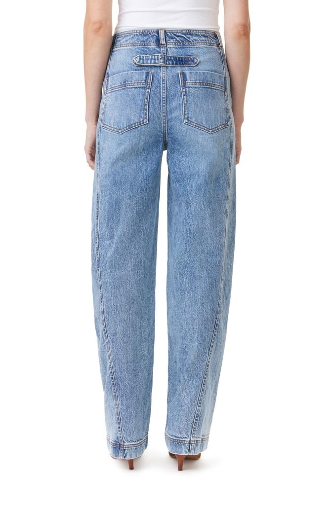 Habitual High Waist Side Panel Ankle Barrel Leg Jeans