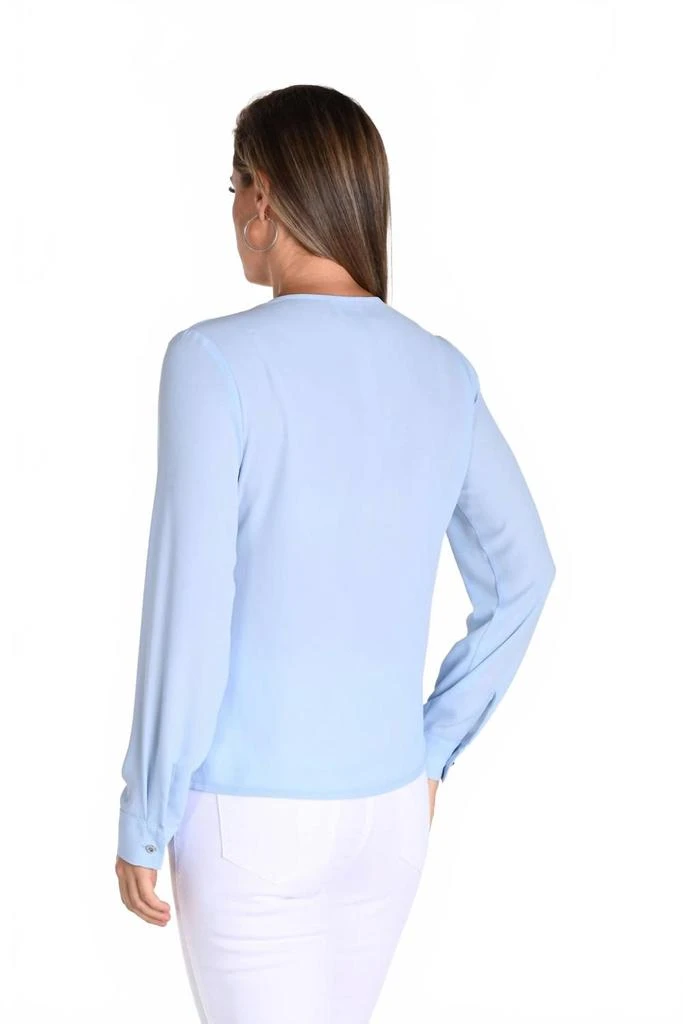Frank Lyman Oversized Shawl Collar Blouse In Powder Blue 2