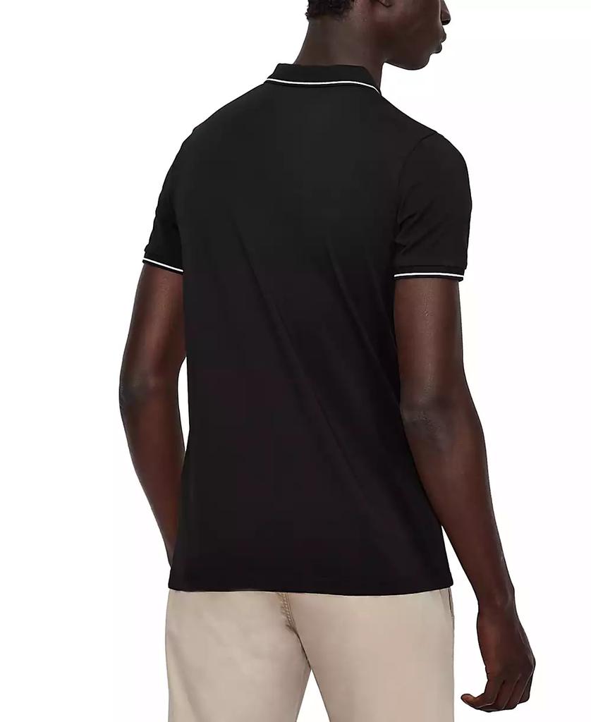 Armani Exchange Men's Tipped Logo Placket Polo Shirt