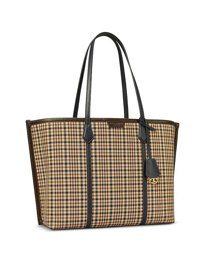 Tory Burch Perry Plaid Triple Compartment Tote 3