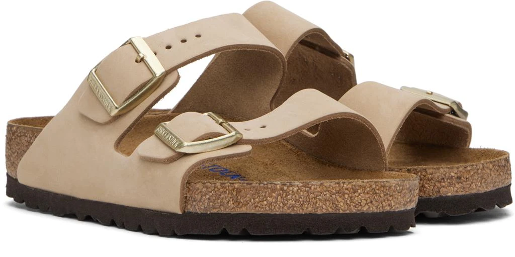Birkenstock Beige Regular Arizona Soft Footbed Sandals 4
