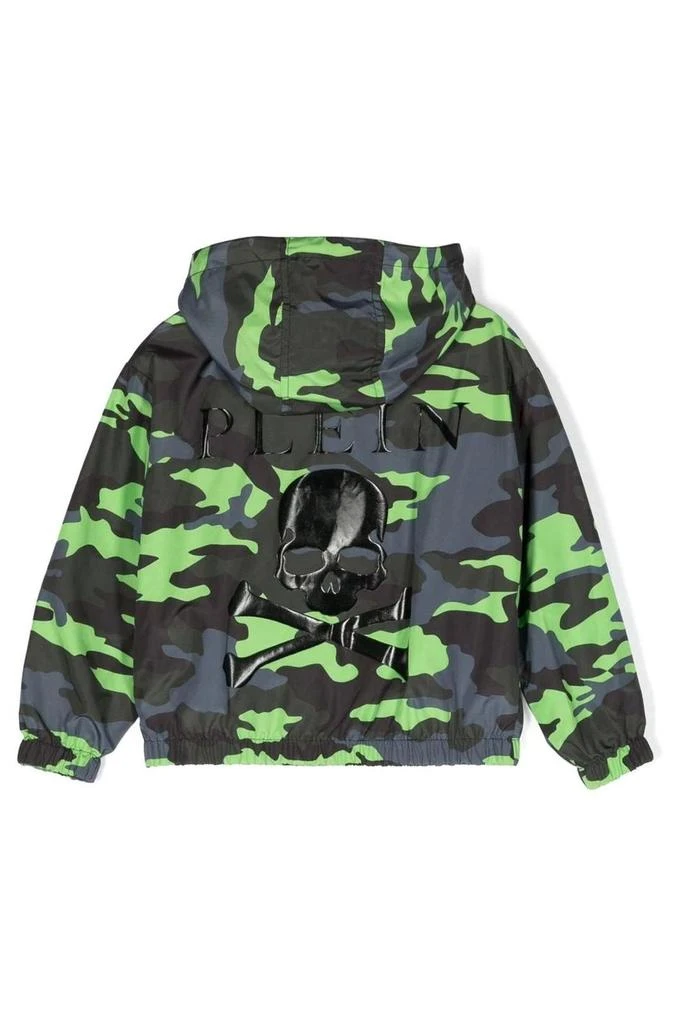 Philipp Plein Philipp Plein Junior Skull-Print Camouflage Jacket 2