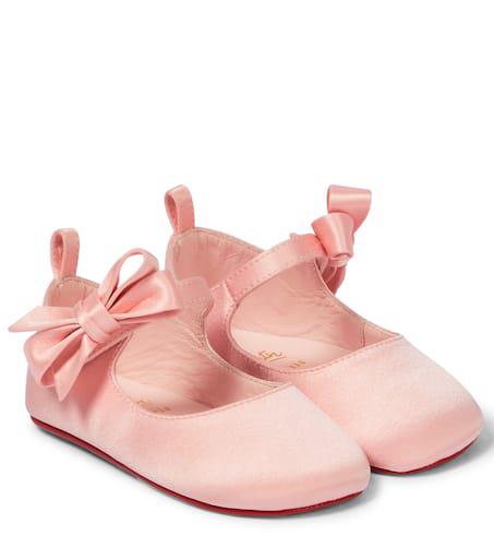 Christian Louboutin Kids Baby Lou Babe satin ballet flats 20 Baby Clothing Shoes BeyondStyle