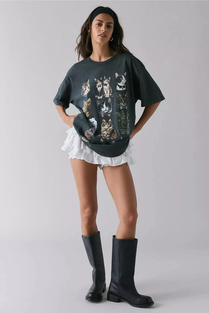 Kimchi Blue Kimchi Blue Cat Graphic T-Shirt Dress 1