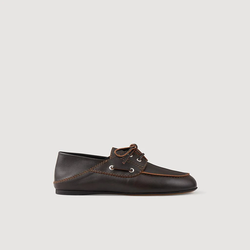 Sandro Leather boat shoe loafers 1