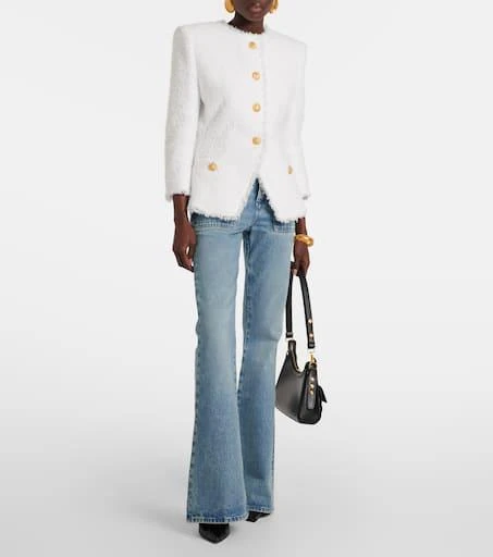 Balmain High-waisted flared jeans 2