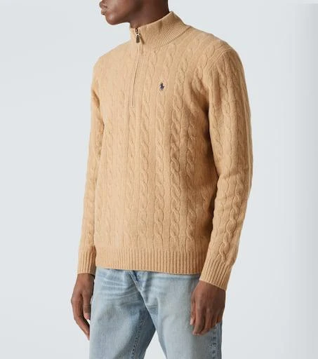Ralph Lauren Cable-knit wool and cashmere half-zip sweater 3