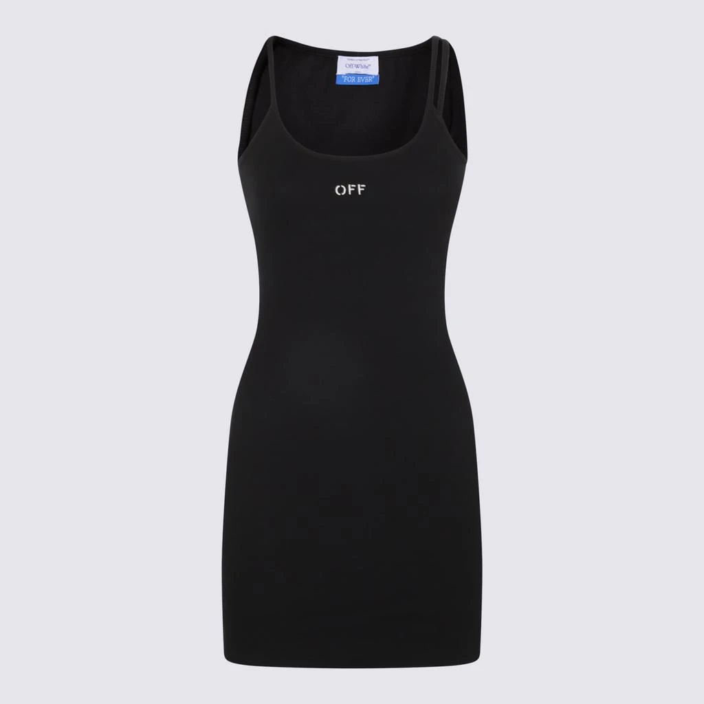 Off-White Black Cotton Blend Dress 1
