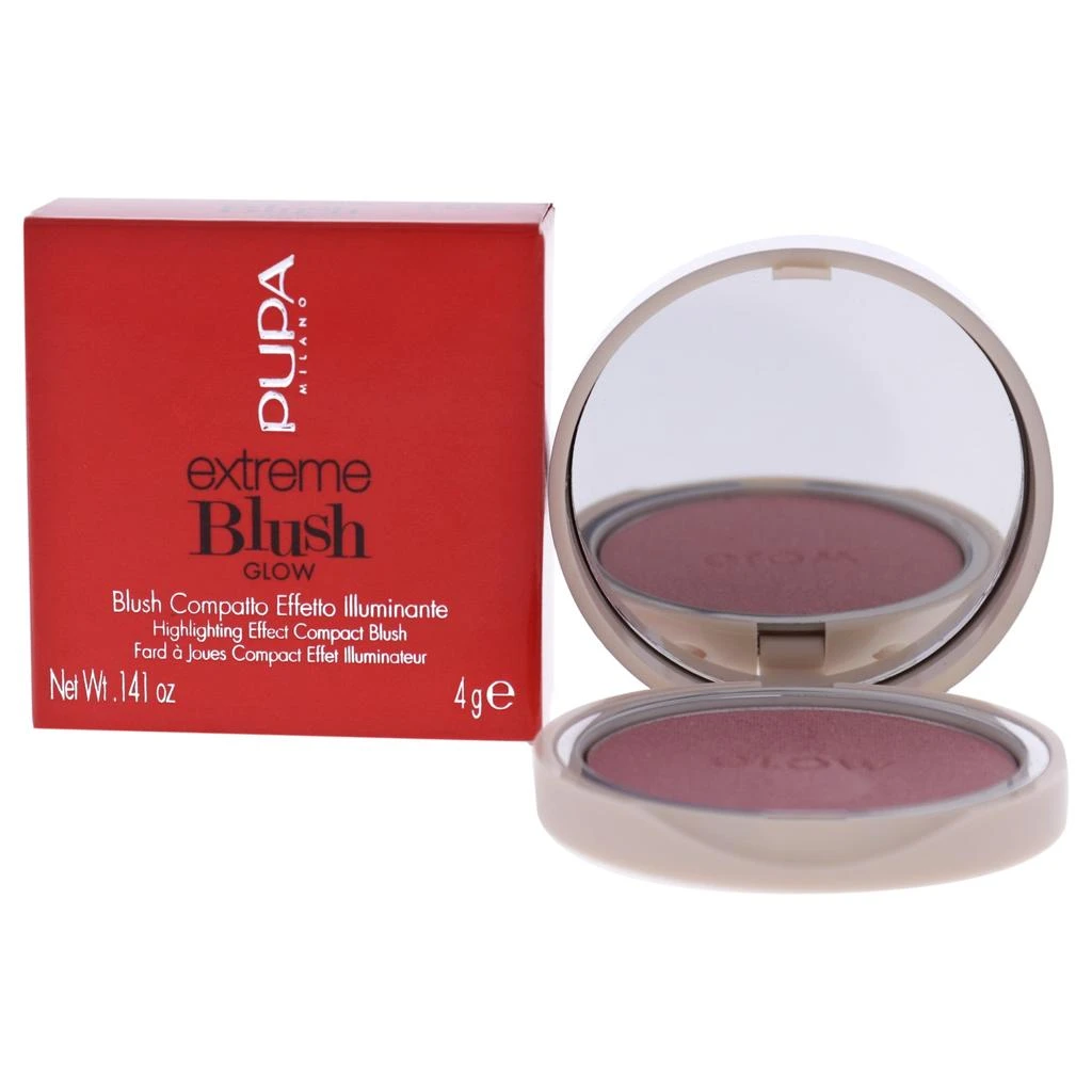 PUPA Milano Extreme Blush Glow - 100 Exotic Rose by  for Women - 0.141 oz Blush 1