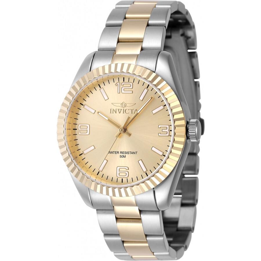 Invicta Specialty Quartz Gold Dial Ladies Watch 47472