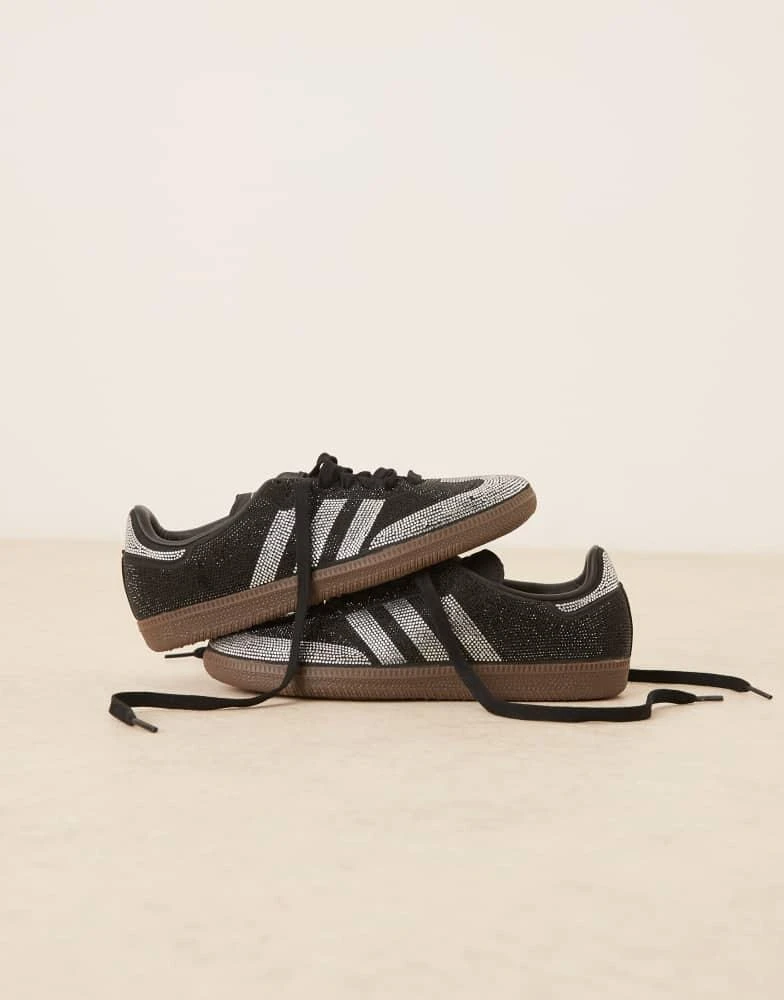 Adidas adidas Originals Samba OG rhinestone trainers in black 5