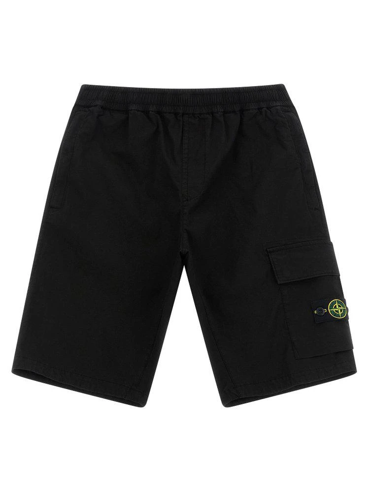 Stone Island Junior Stone Island Junior Logo Patch Cargo Shorts