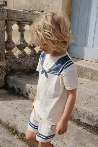 Konges Sløjd Famo cotton T-shirt and shorts set 5