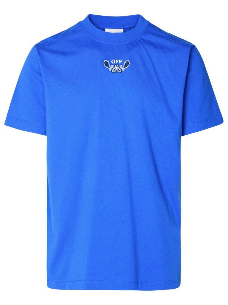 Off-White Off-White Blue Cotton T-Shirt 1