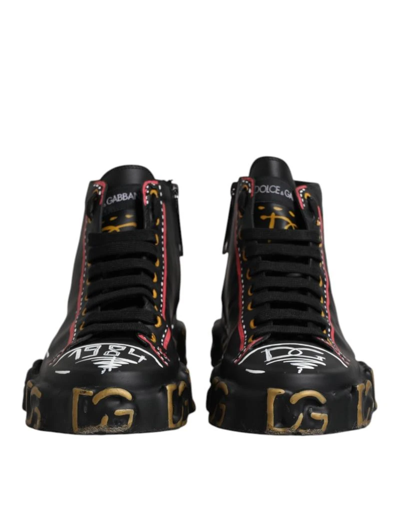 Dolce & Gabbana Leather Logo High Top Sneakers Men's Shoes (Pre-Owned) 2