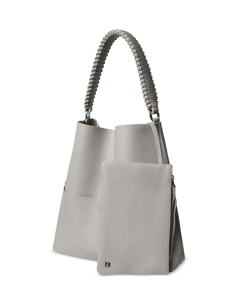 Callista Slim M Tote Oat Grained Leather 3