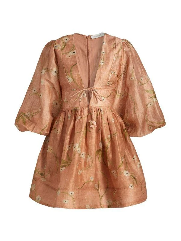 Zimmermann Illuminate Printed Minidress 6