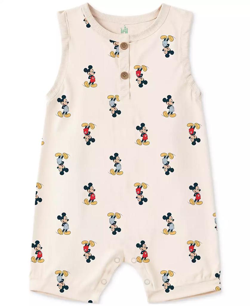 Disney Baby Boys Mickey Mouse Cotton Rompers, 2 Piece Set