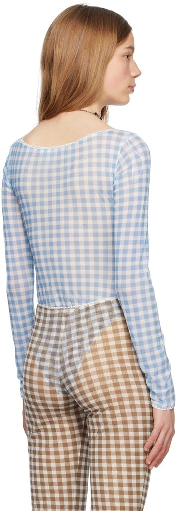 Acne Studios Blue Fitted Bodysuit 3