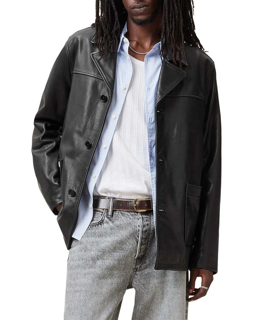 ALL SAINTS Lucas Regular Fit Leather Coat 1
