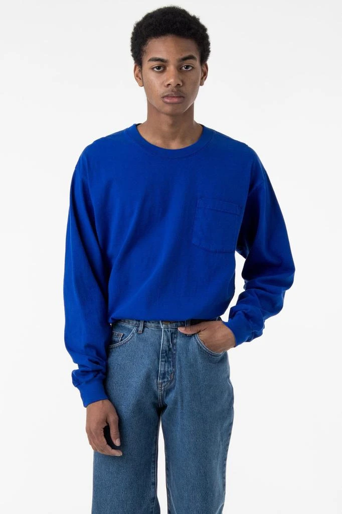 Los Angeles Apparel 1810GD - Long Sleeve Garment Dye Pocket T-Shirt 20