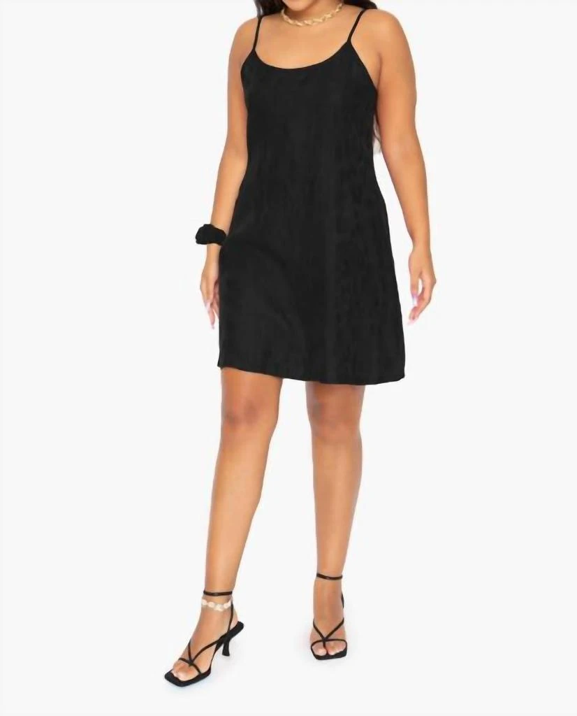 Idle Sleepwear Short Slip In Black