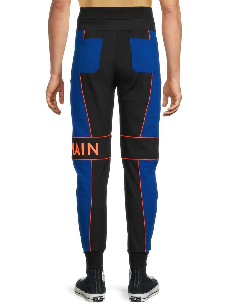 Balmain Colorblocked Logo Sweatpants 2