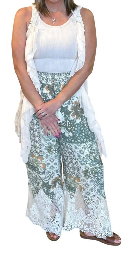 Miss Me Miss Me - Flowering Dreams Crochet Pants