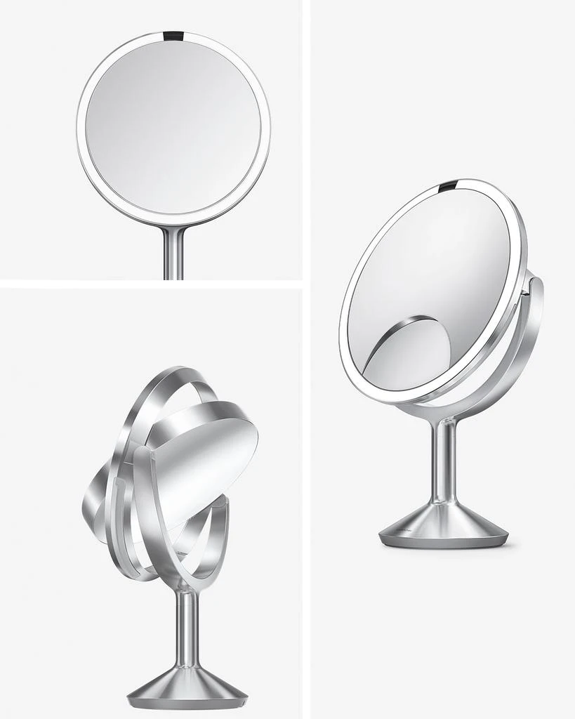 simplehuman Trio Max Sensor Makeup Mirror, Brushed 2