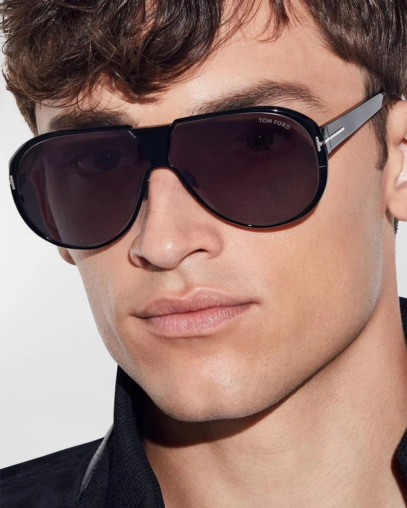 Tom Ford Men's Vicenzo Metal and Acetate Aviator Sunglasses 6