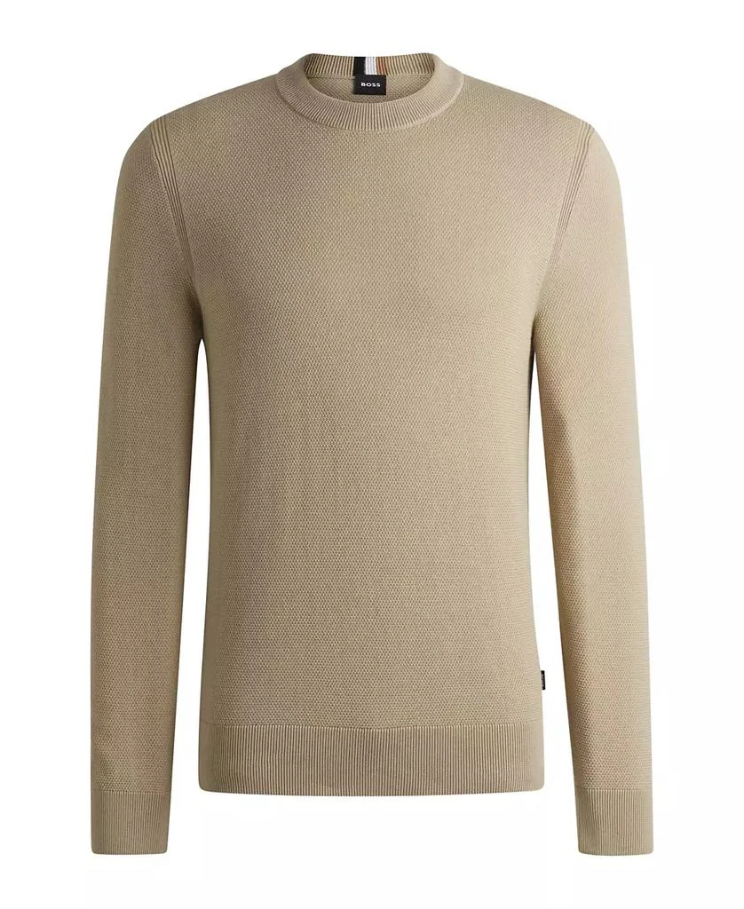 Hugo Boss Men's Micro-Structured Crew-Neck Sweater 2