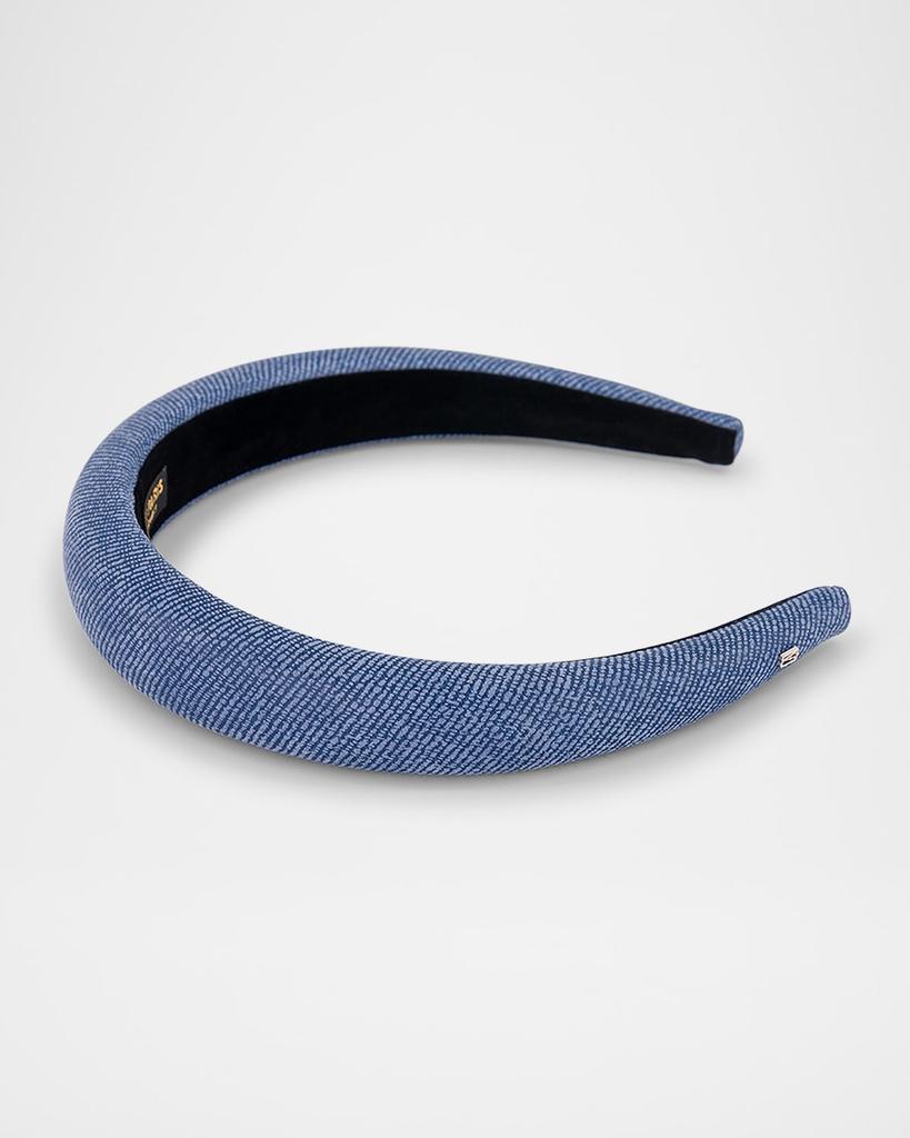 Alexandre de Paris Brass Denim Headband