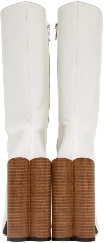 pushBUTTON White Heart Boots 2