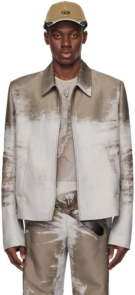 Diesel Gray & Khaki J-Pylon Jacket 1