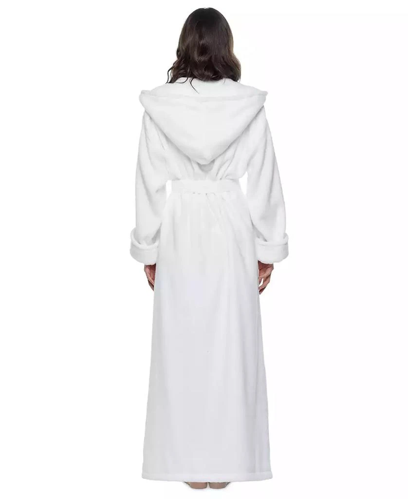 ARUS Women's Ankle Length Hooded Low Twist Soft Turkish Cotton Bathrobe 3