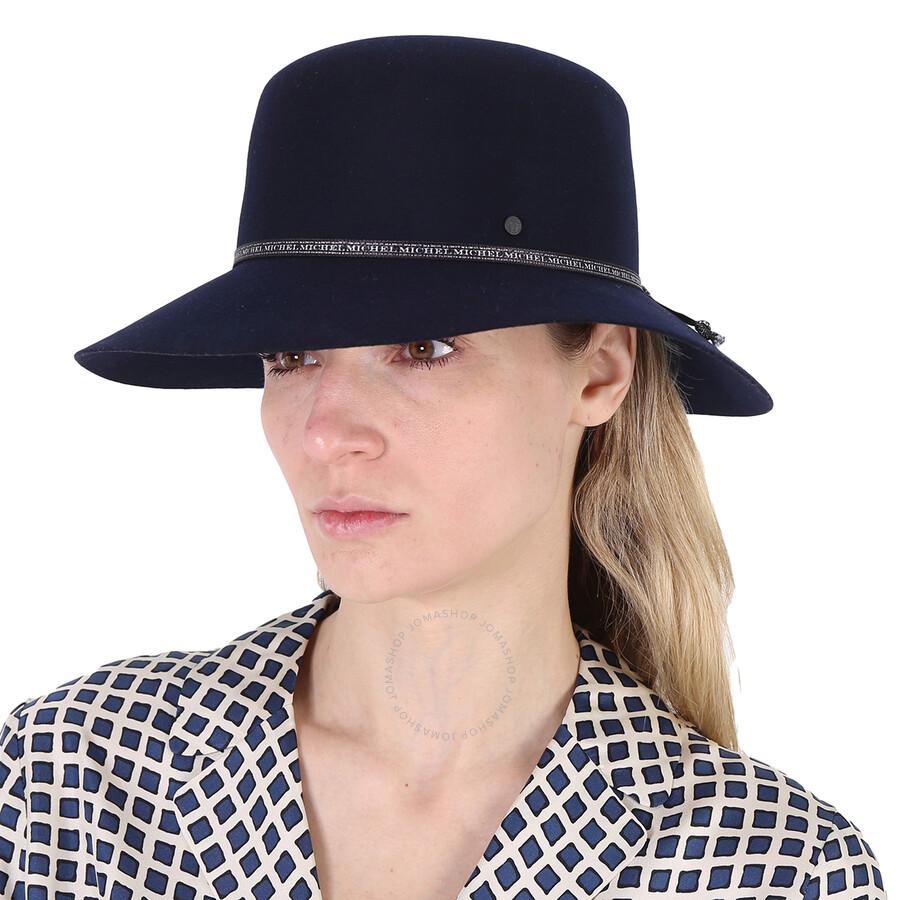 MAISON MICHEL Ladies Navy New Kendal On The Go Hat